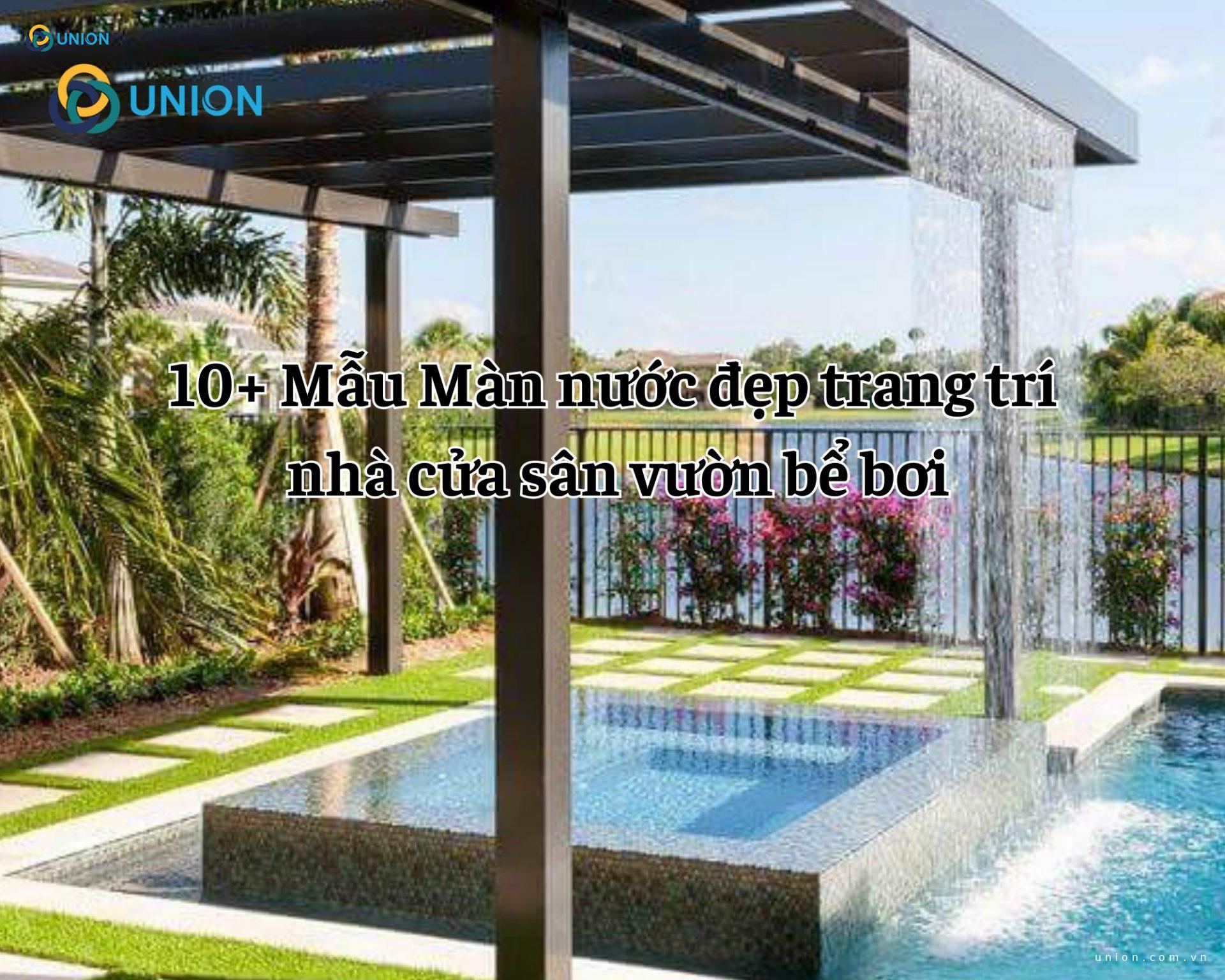 10+ Mẫu Màn nước đẹp trang trí nhà cửa sân vườn bể bơi