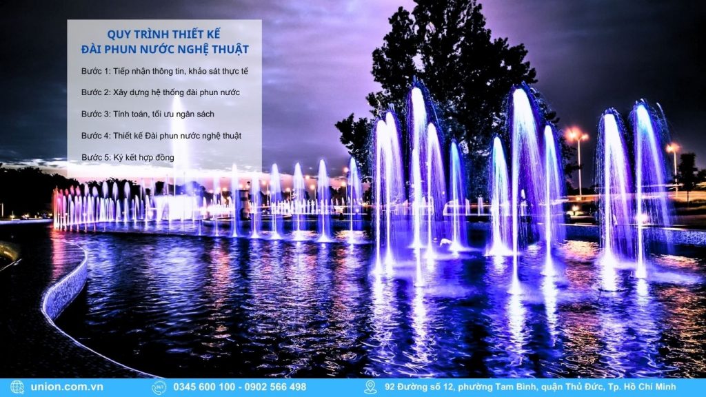 Quy trình thiết kế đài phun nước nghệ thuật