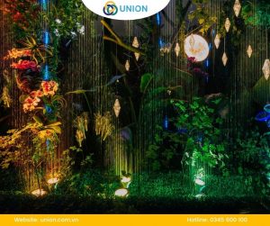 Ngỡ Ngàng Rừng Mưa Nhiệt Đới Với Màn Nước Nghệ Thuật UNION - UNION ứng dụng màn nước nghệ thuật union trang trí không gian