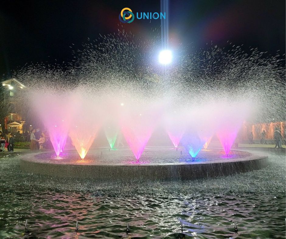 Từ phần mềm điều khiển đến các linh kiện lắp đặt đều độc quyền từ UNION và chúng tôi có đa dạng các hiệu ứng độc quyền cho đài phun nước công viên 