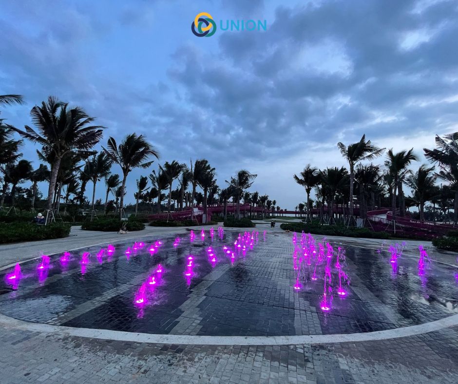 UNION thi công sàn nhạc nước cuối năm tại dự án Thanh Long Bay Phan Thiết