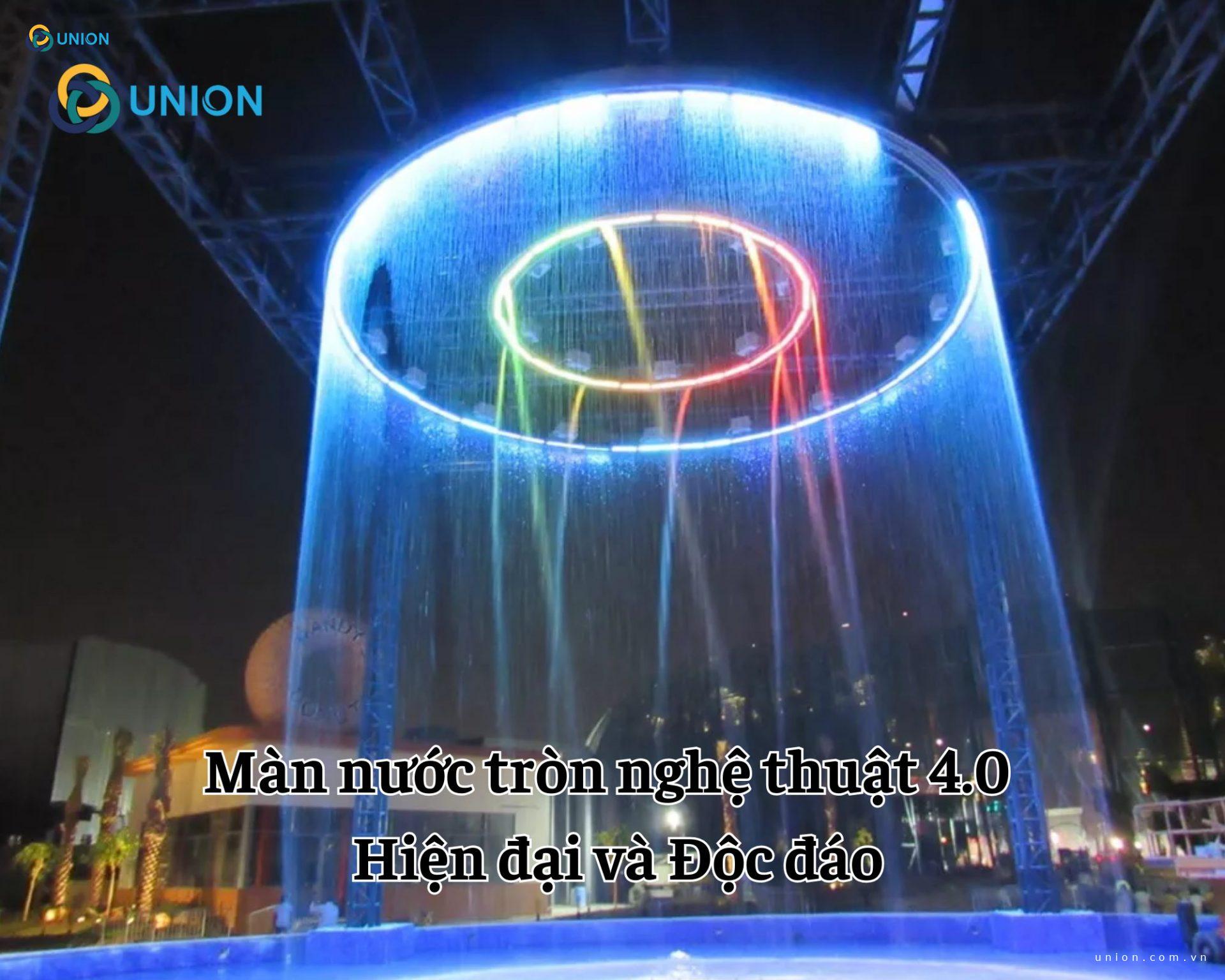 Màn nước tròn nghệ thuật 4.0 - Hiện đại và Độc đáo