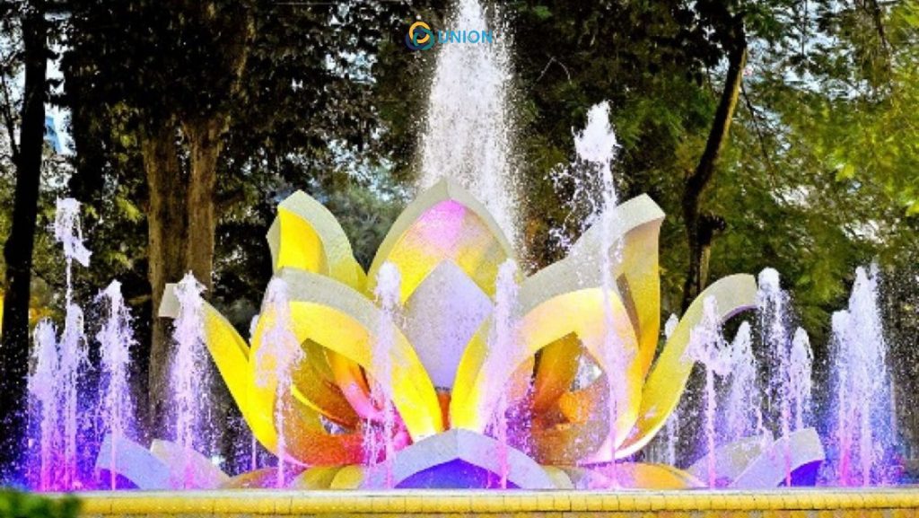 Đài phun nước bể nổi cực kỳ phù hợp cho khu công nghiệp. Được đặt trong các bể tránh sự lên xuống thất thường của dòng nước