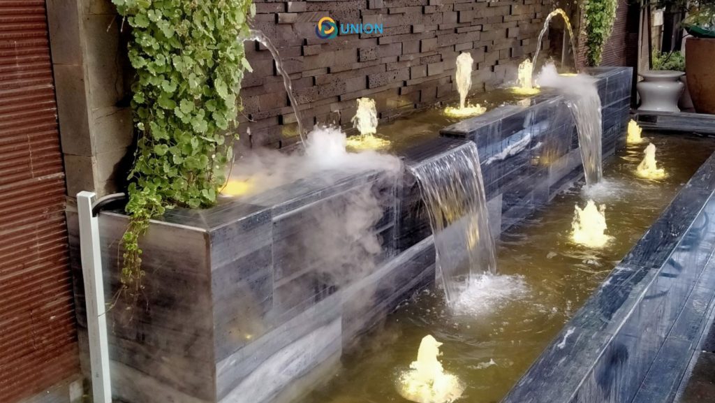 Nhạc nước quán cafe với nhiều kiểu dáng thiết kế với đa dạng quy mô thích hợp cho rất nhiều không gian quán