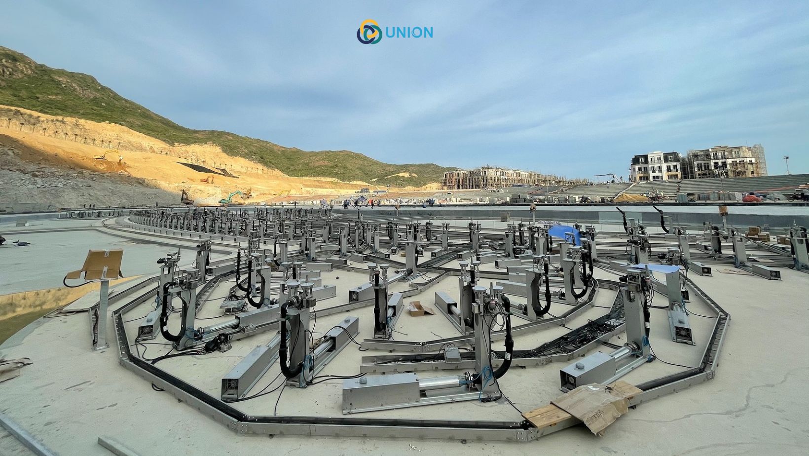 Hệ thống vòi phun vận hành đài phun nước, nhạc nước