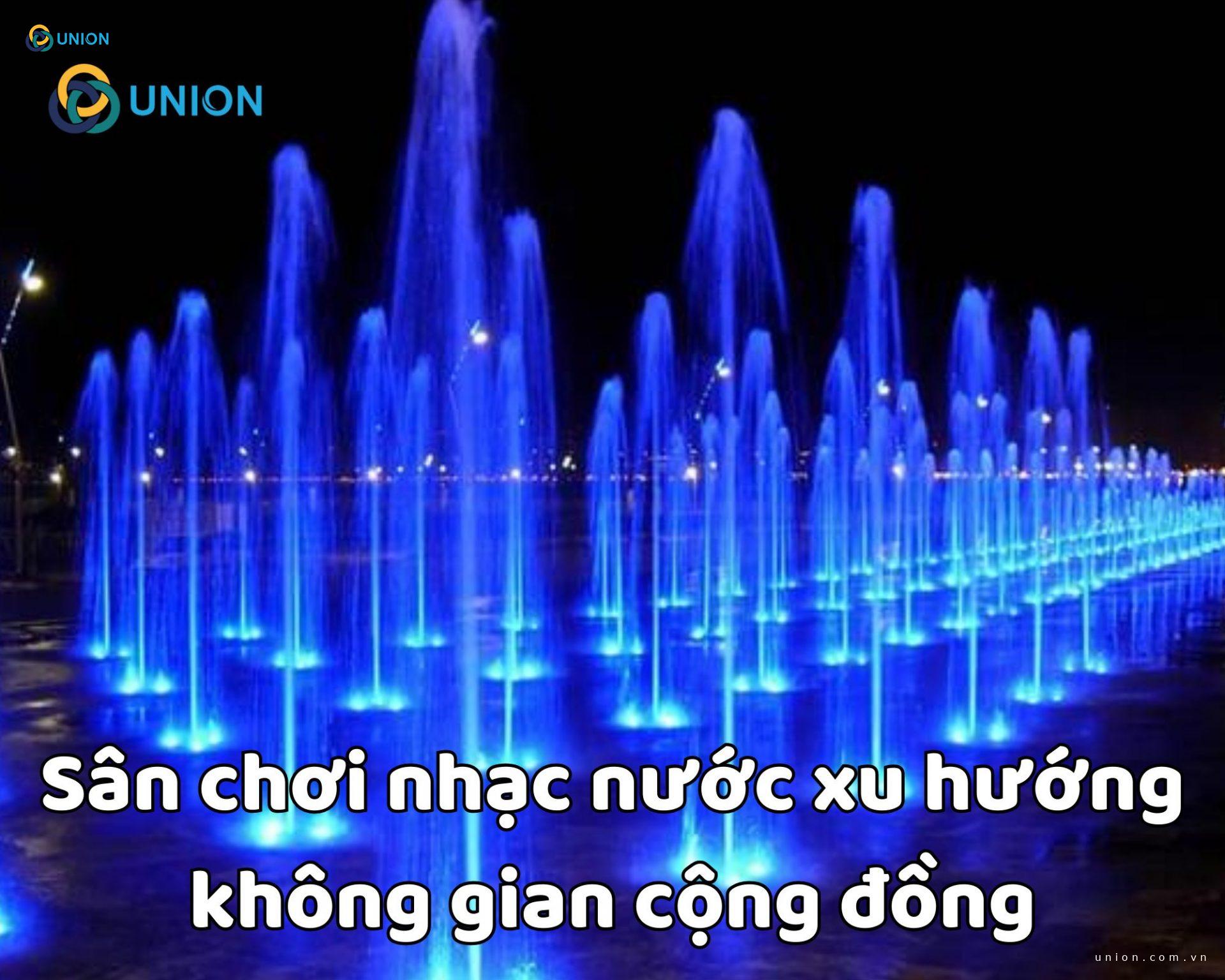 Sân chơi nhạc nước xu hướng không gian cộng đồng