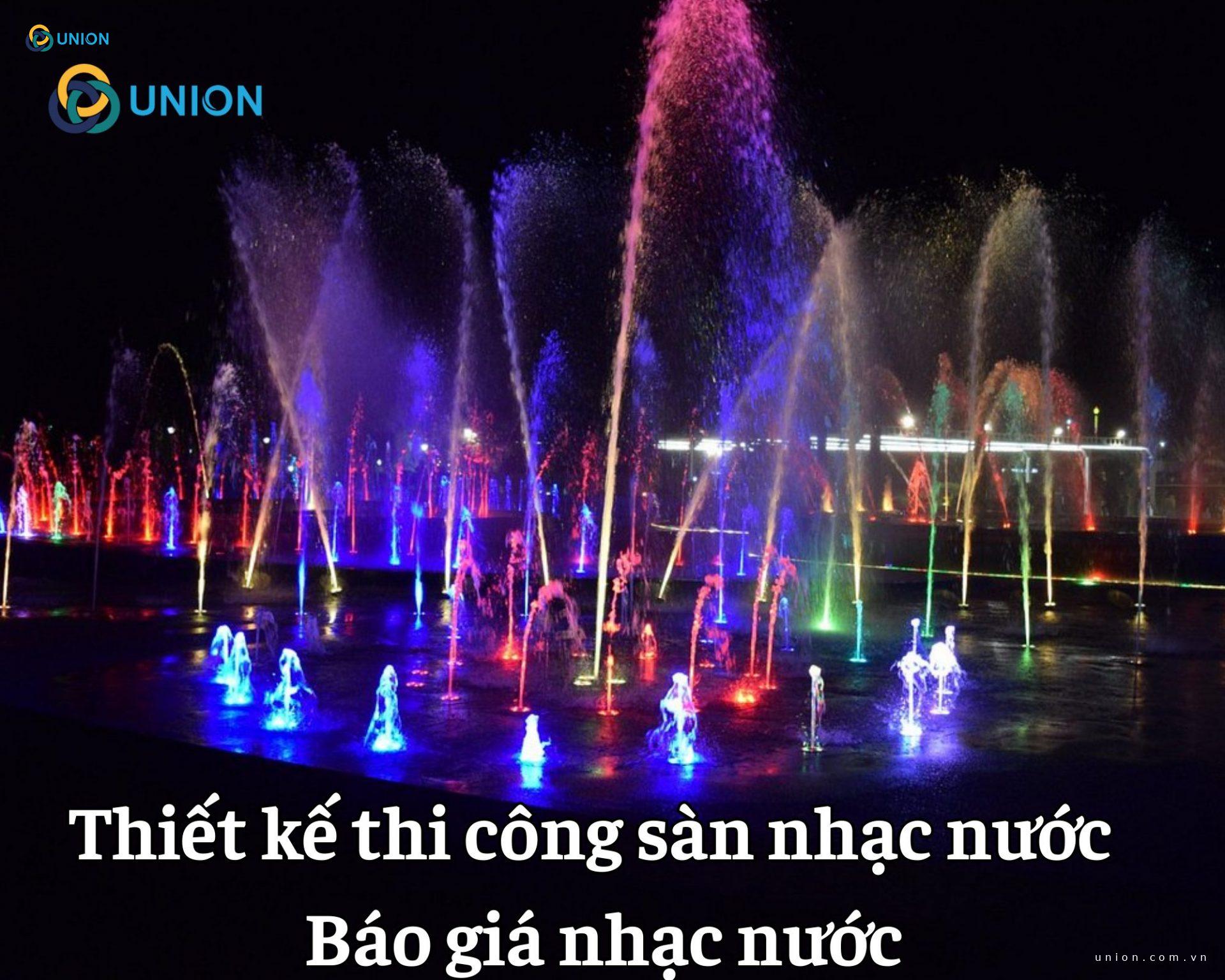 Thiết kế thi công sàn nhạc nước | Báo giá nhạc nước