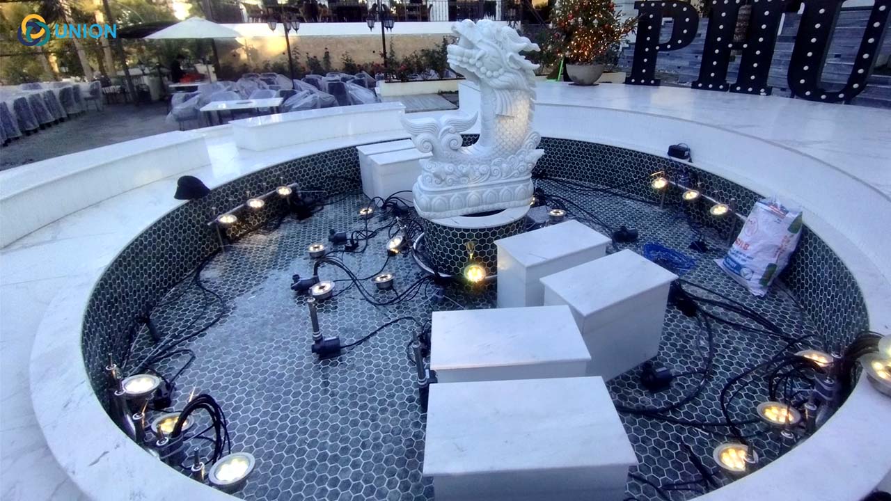 Hình ảnh lắp đặt hệ thống đường ông nước và hệ thống máy bơm - UNION