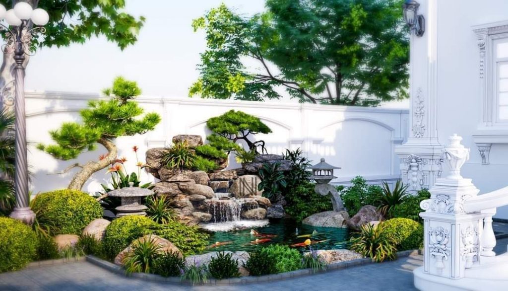 Nhạc nước kết hợp với tiểu cảnh - UNION