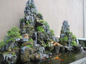 Hòn non bộ mini có thác nước đẹp