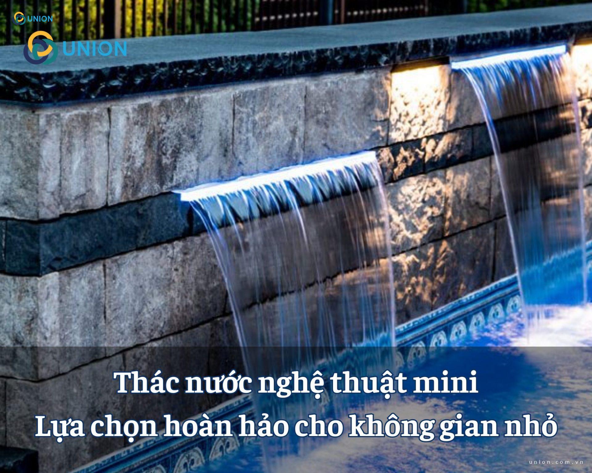 Thác nước nghệ thuật mini: Lựa chọn hoàn hảo cho không gian nhỏ