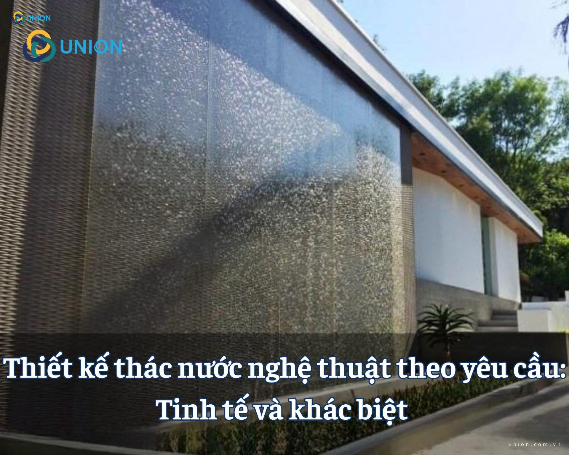 Thiết kế thác nước nghệ thuật theo yêu cầu: Tinh tế và khác biệt