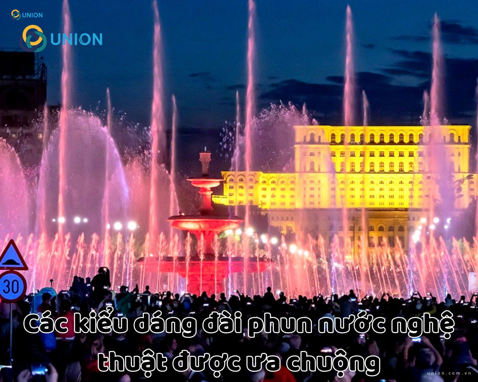 Các kiểu dáng đài phun nước nghệ thuật được ưa chuộng