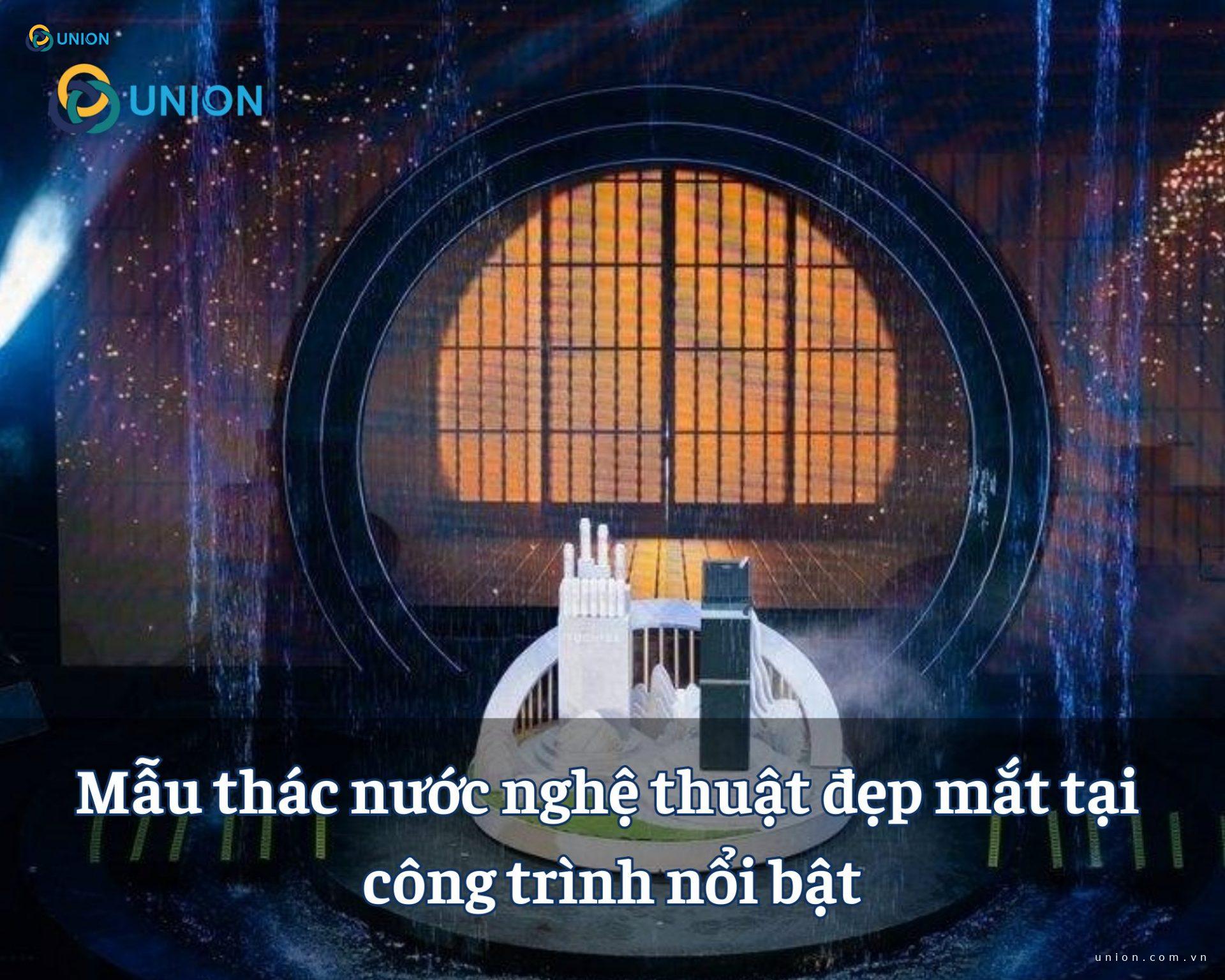 Mẫu thác nước nghệ thuật đẹp mắt tại công trình nổi bật