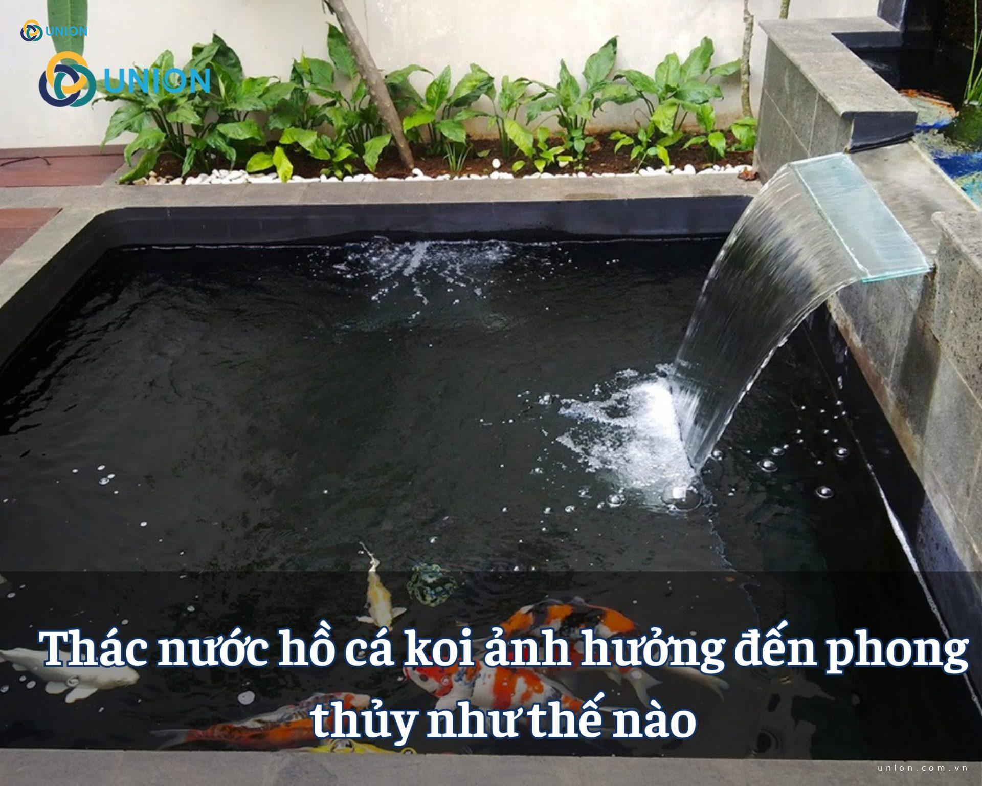 Thác nước hồ cá koi ảnh hưởng đến phong thủy như thế nào