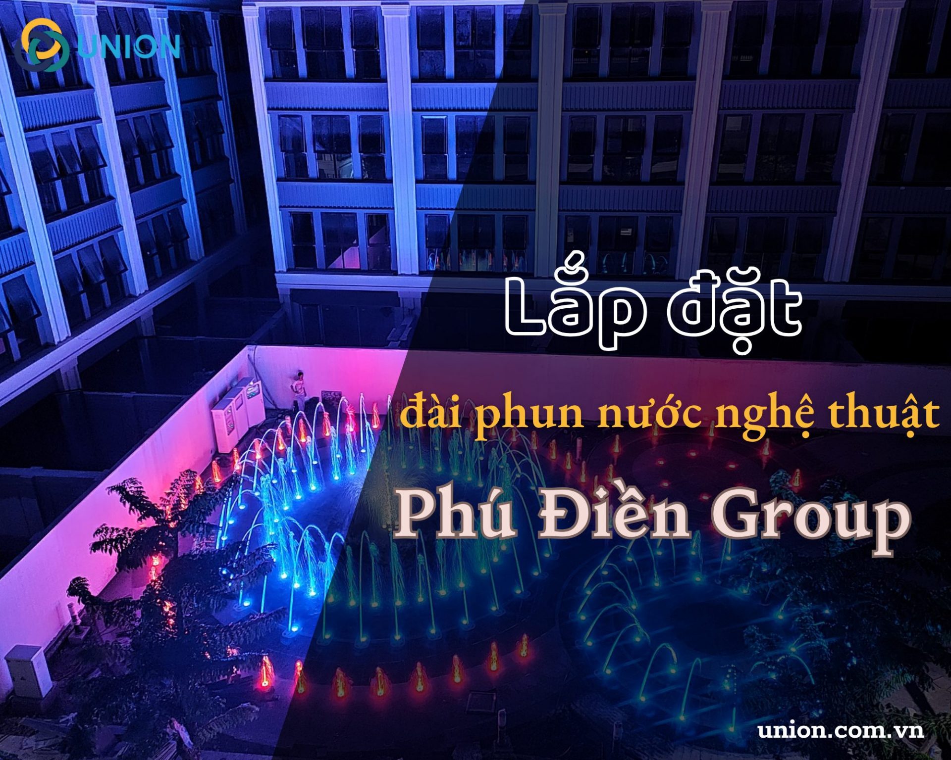 Dự án lắp đặt sàn nhạc nước nghệ thuật Phú Điền Group