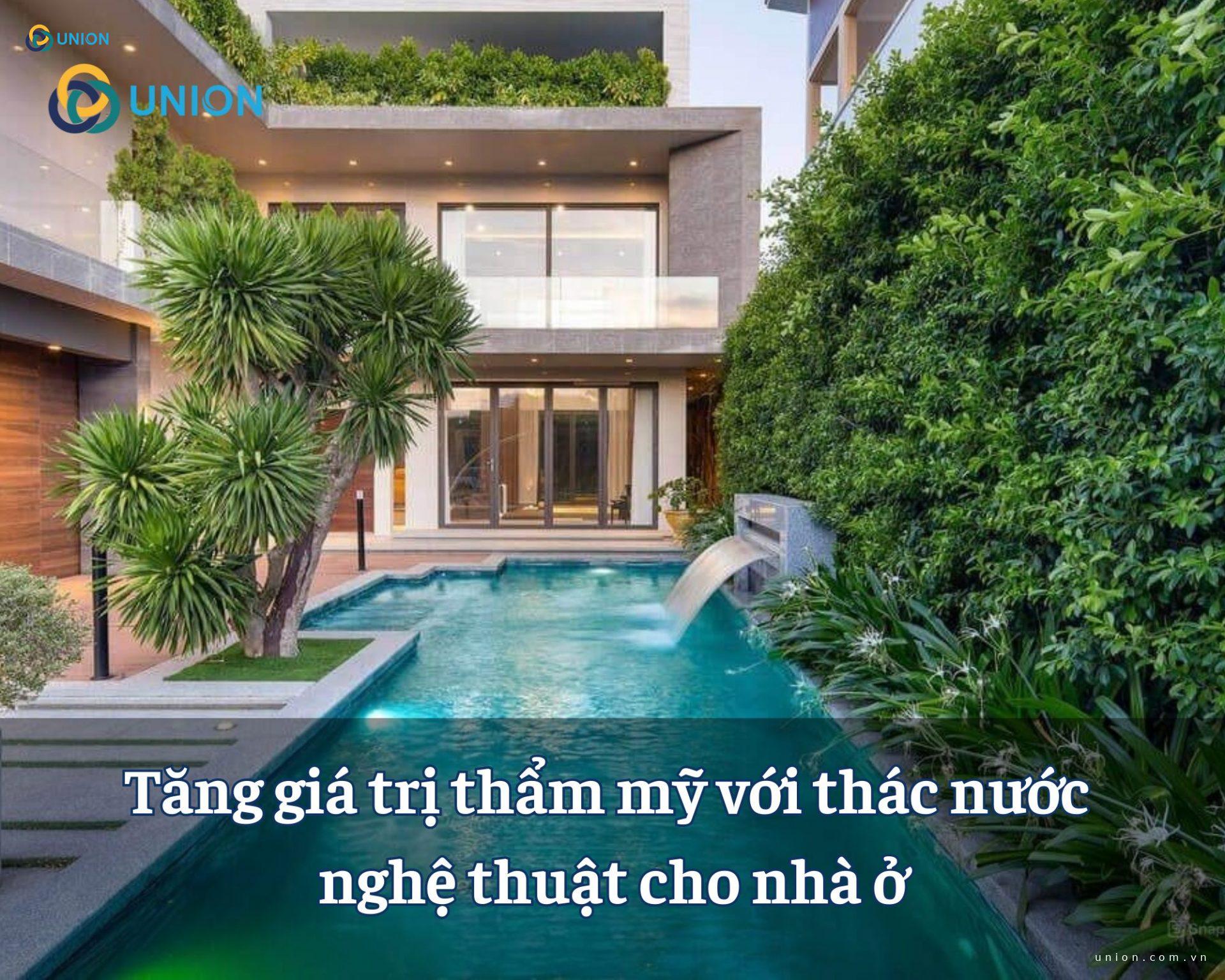 Tăng giá trị thẩm mỹ với thác nước nghệ thuật cho nhà ở