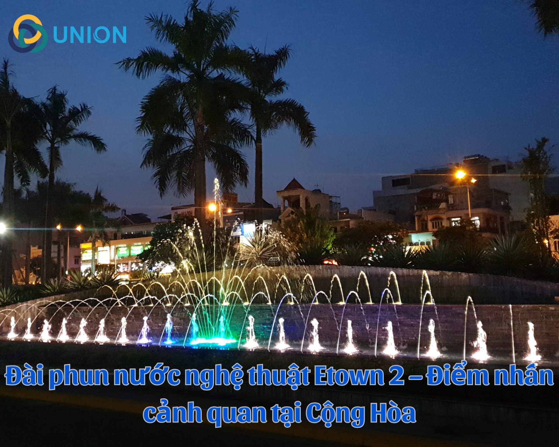 Đài phun nước nghệ thuật Etown 2 – Điểm nhấn cảnh quan tại Cộng Hòa