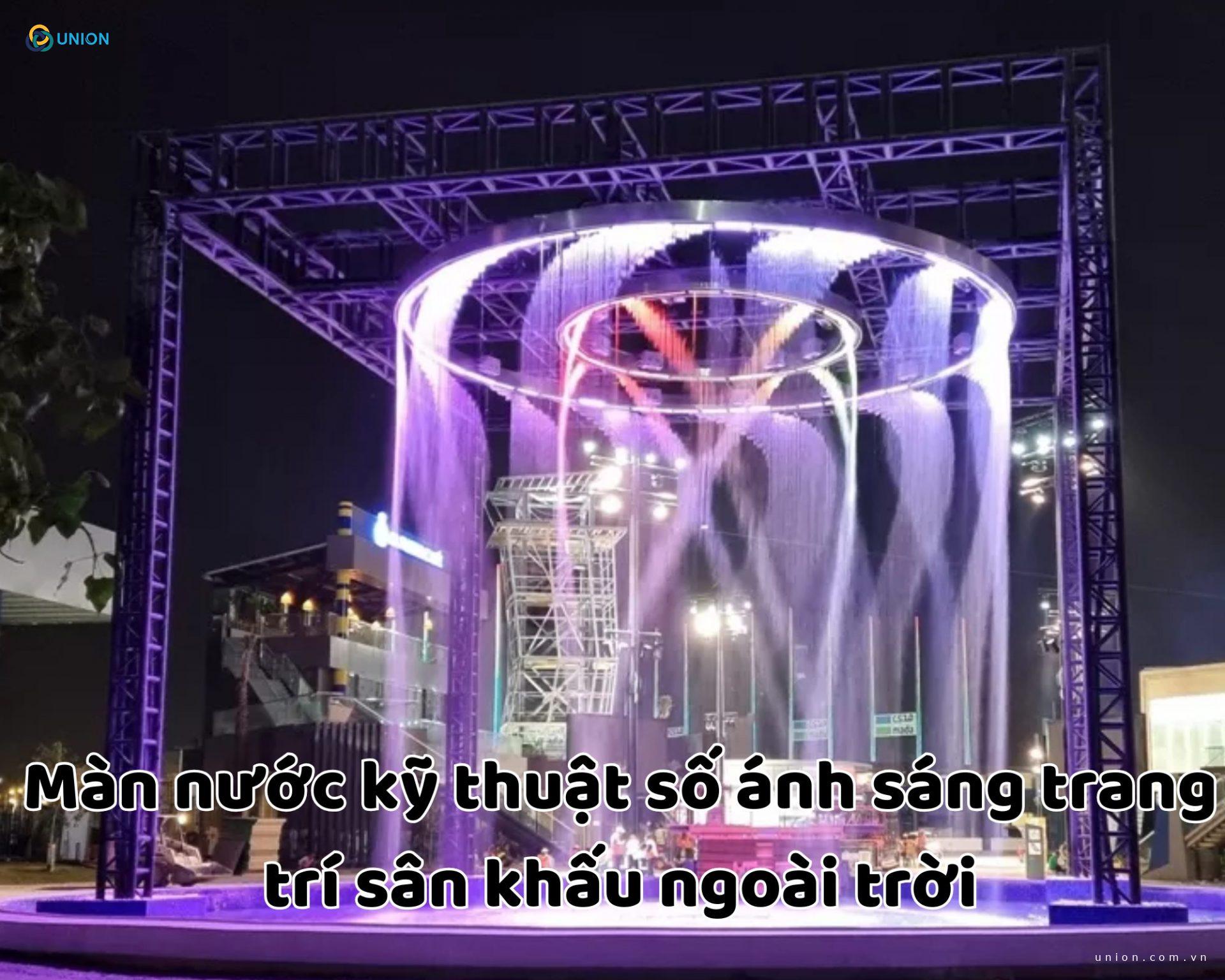 Màn nước kỹ thuật số ánh sáng trang trí sân khấu ngoài trời