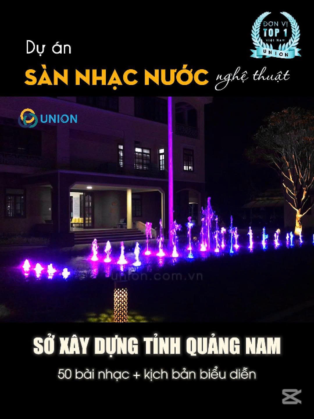 Mô phỏng dự án sàn nhạc nước dưới dạng 3D animation