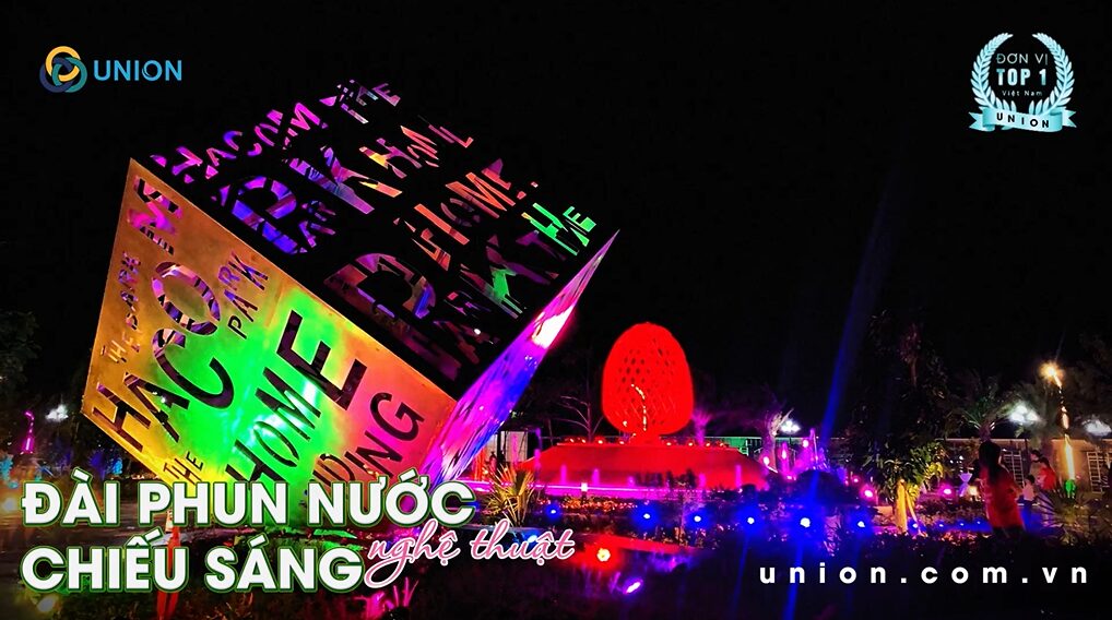 Đài phun nước và Chiếu sáng nghệ thuật biển Bình Sơn - UNION Tổng quan dự án xây dựng quảng trường Ánh Sáng tại Bình Sơn