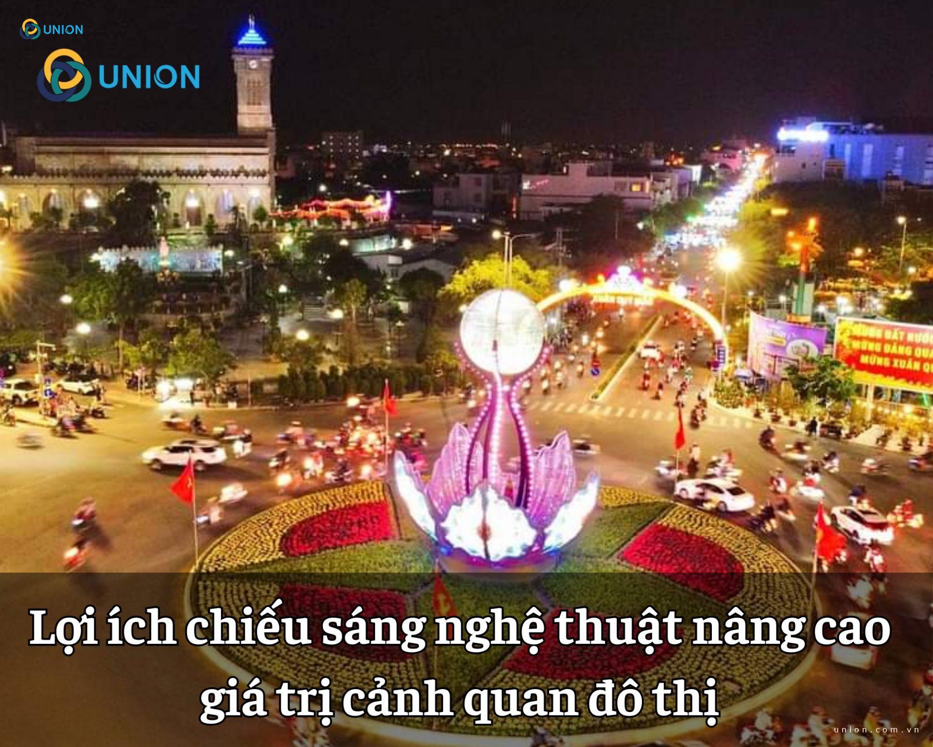 Lợi ích chiếu sáng nghệ thuật nâng cao giá trị cảnh quan đô thị