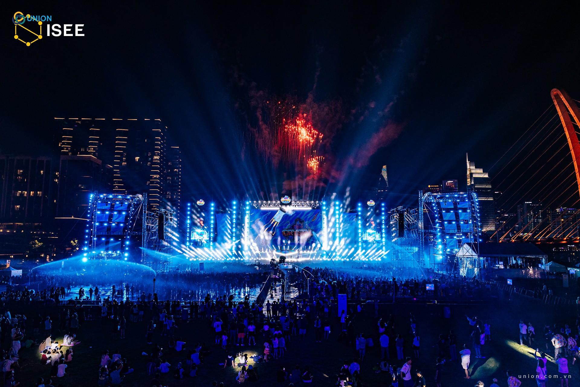 EDM Fest Tiger Crystal Rave lọt TOP BEST EVENT Tháng 05/2025 - UNION Béc phun xoay 360 độ