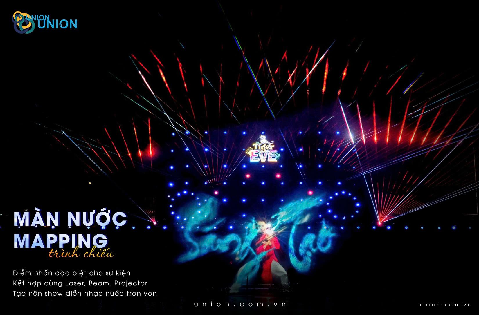 Cho thuê màn nước Mapping – Công nghệ trình chiếu sự kiện hiện đại