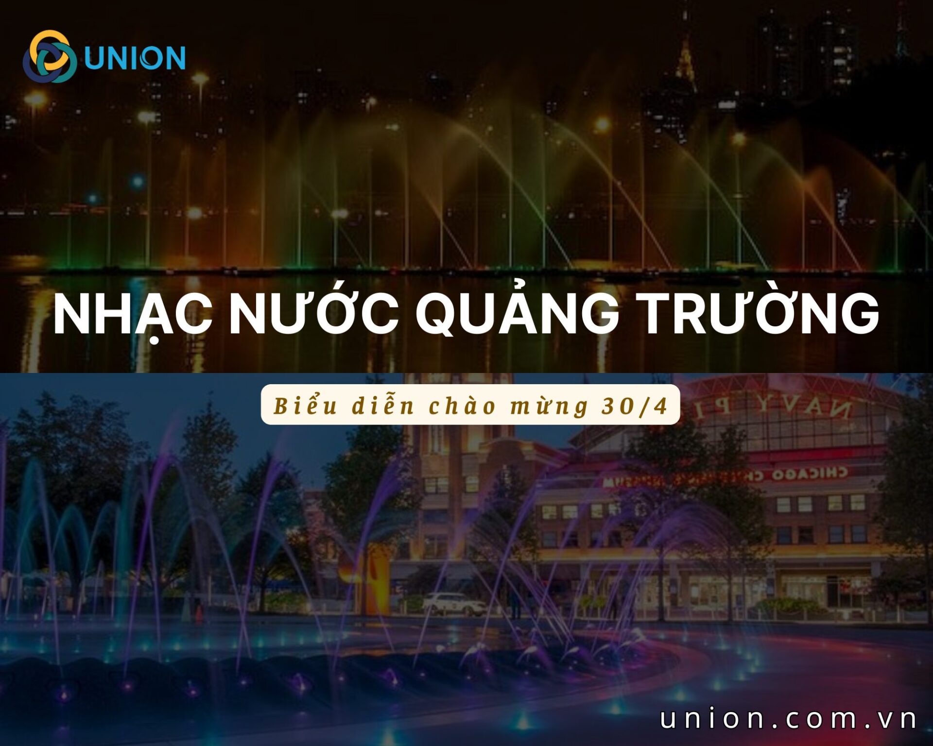 Trải nghiệm lễ 30/4 đặc sắc cùng chương trình nhạc nước quảng trường trung tâm