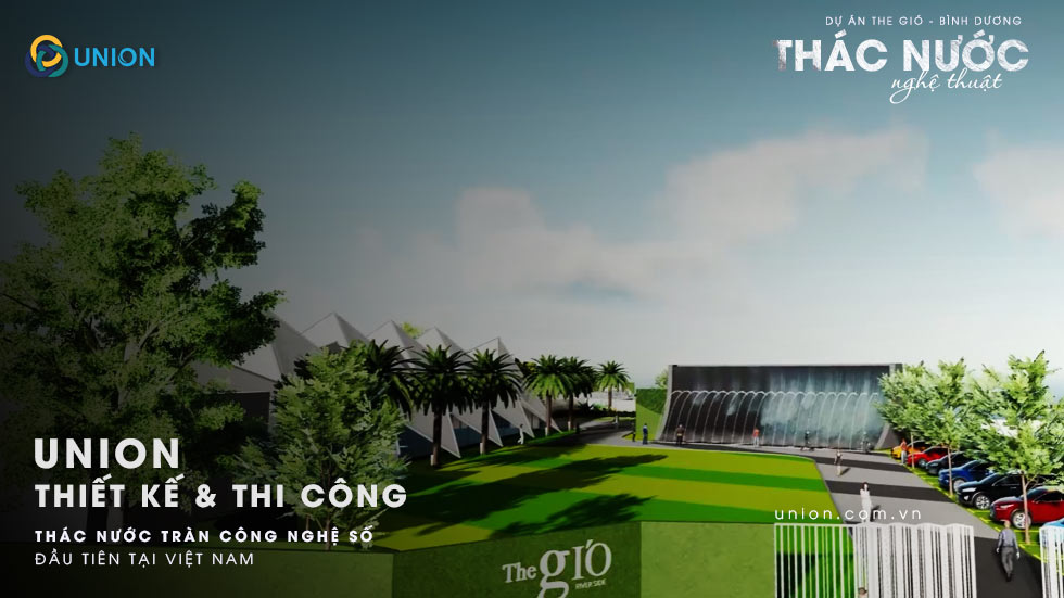 Thác nước The Gió – Thác nước nghệ thuật ĐẦU TIÊN tại Việt Nam - UNION Bản demo 3D Animation mà UNION đã thiết kế - The GIÓ Riverside