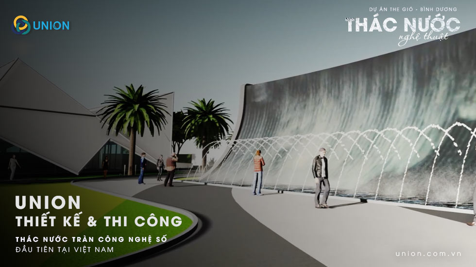 Thác nước The Gió – Thác nước nghệ thuật ĐẦU TIÊN tại Việt Nam - UNION Bản demo 3D Animation mà UNION đã thiết kế - The GIÓ Riverside