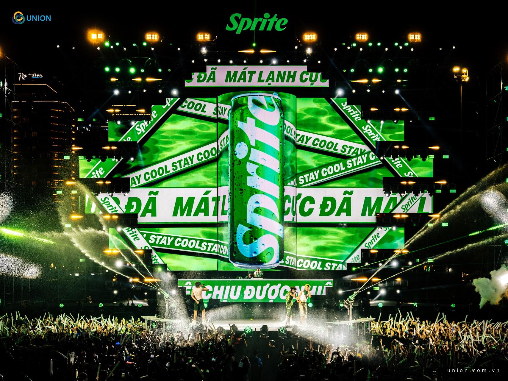 SPRITE EDM 2025 với 7 khoảnh khắc BEST moments gây bão nhất - UNION Dàn vòi phun chuyển động 2D – 3D tạo hiệu ứng visual “ảo tung chảo”