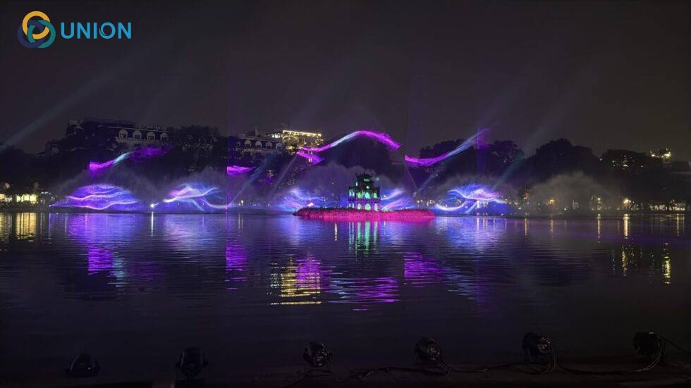 Nhạc nước 3D mapping - Bản giao hưởng tái hiện lịch sử lay động trái tim 2025 - UNION UNION – Đơn vị đồng hành cùng ban tổ chức kiến tạo chương trình Quốc Gia