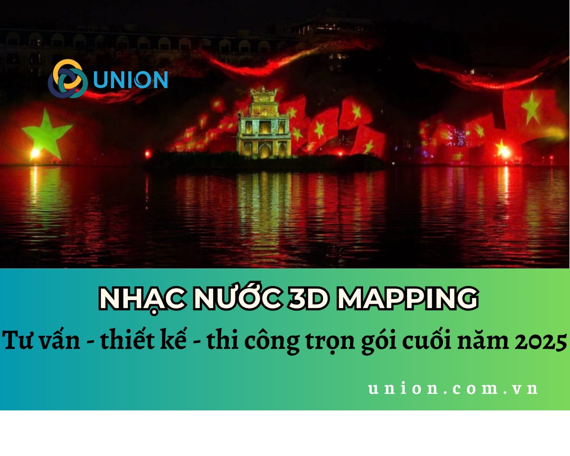 Biểu diễn 3D mapping trên sông cuối năm 2025