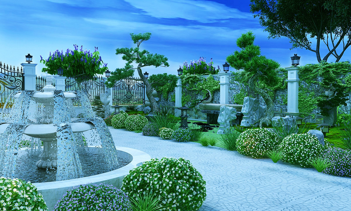 Xu hướng thiết kế đài phun nước nghệ thuật cho biệt thự Việt Nam năm 2025