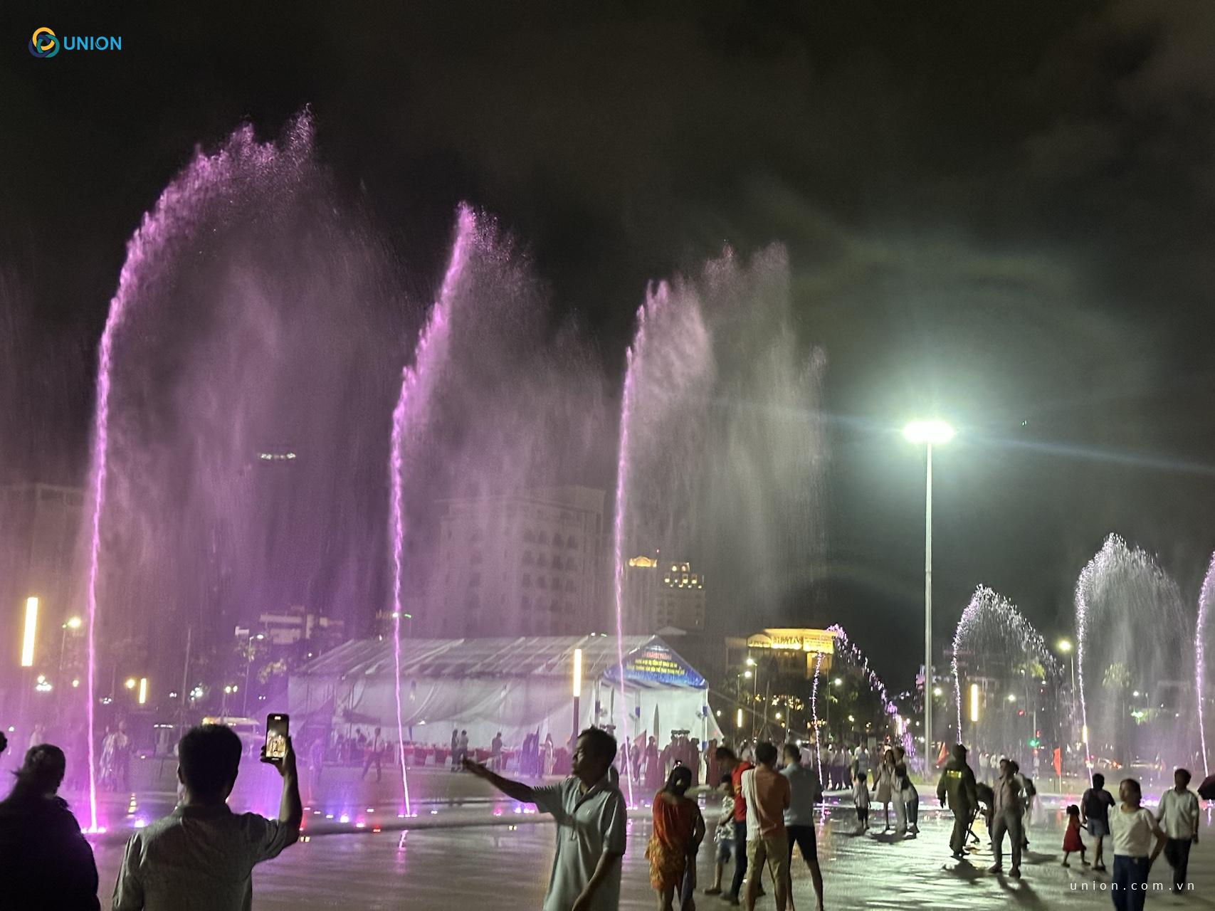 Sân khấu nhạc nước kết hợp 3D mapping A80