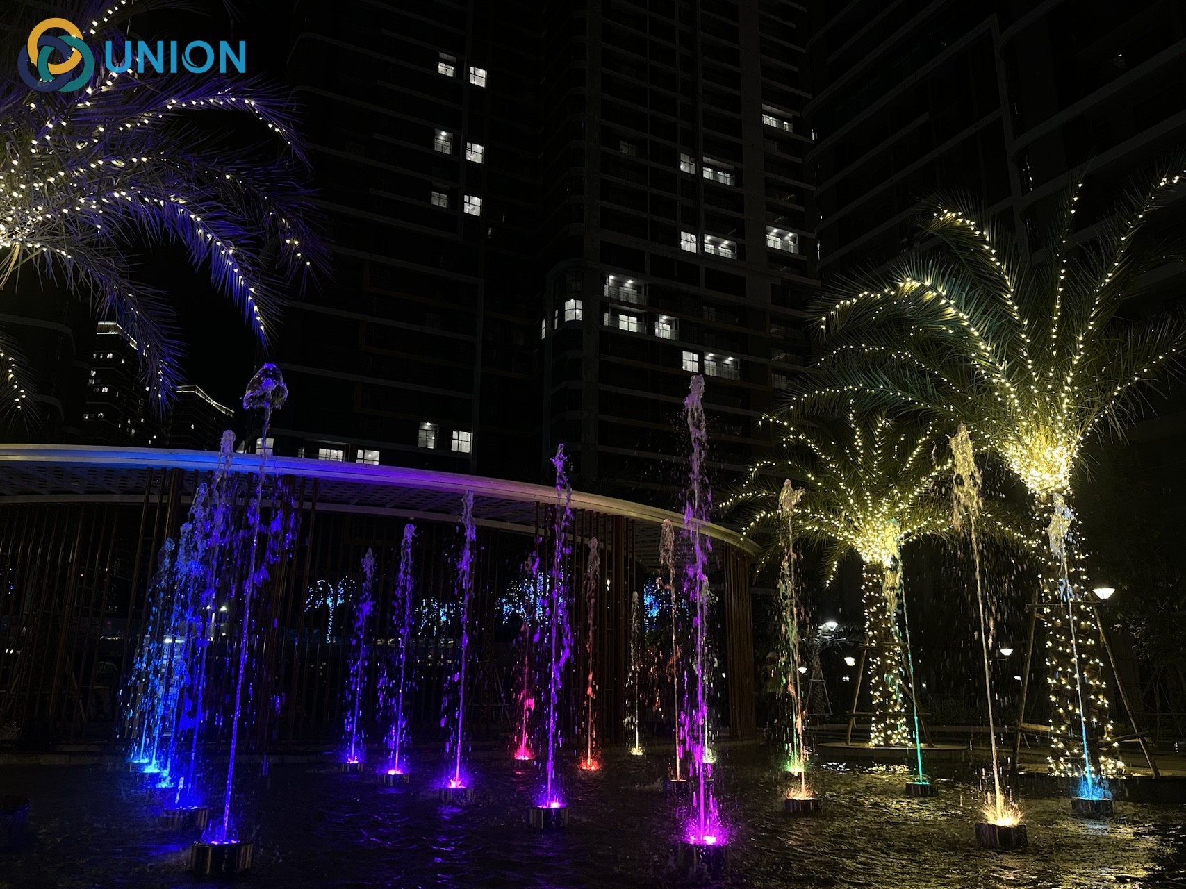 Sàn nhạc nước - Điểm nhấn dự án cảnh quan hiện đại Vinhomes Quận 9 - UNION Hiệu quả cảnh quan, vận hành và trải nghiệm người dùng