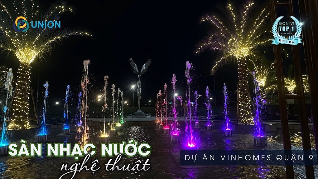 Sàn nhạc nước khi được hoàn thiện và đi vào hoạt động