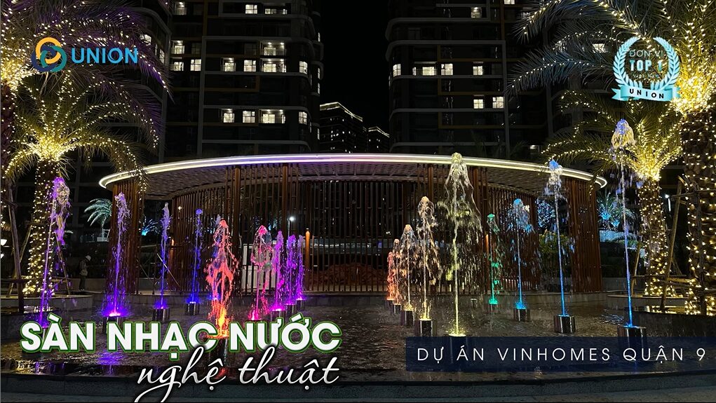 Sàn nhạc nước khi được hoàn thiện và đi vào hoạt động