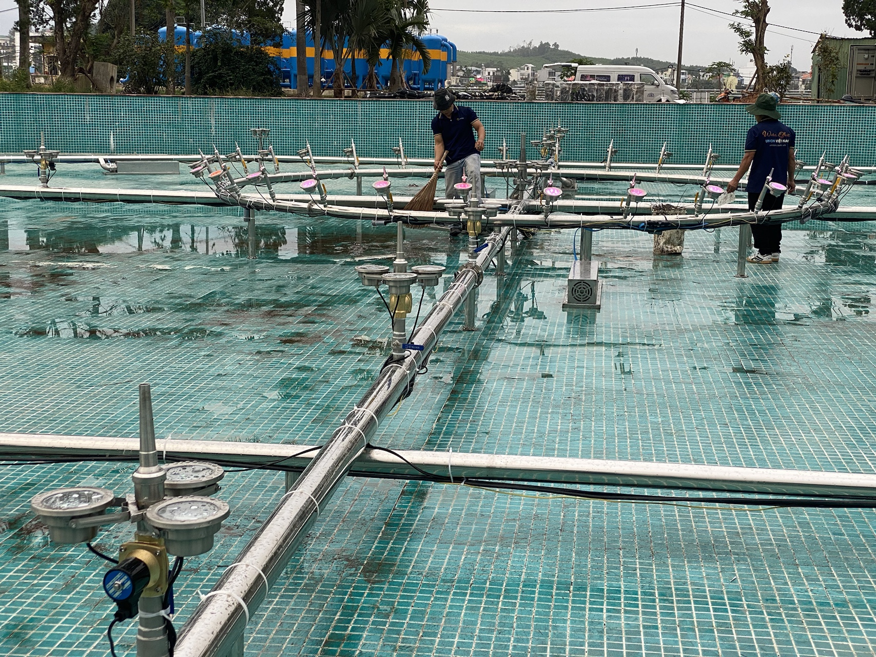 UNION đang trong quá trình thi công và hoàn thiện dự án sàn nhạc nước tại Quảng Ngãi