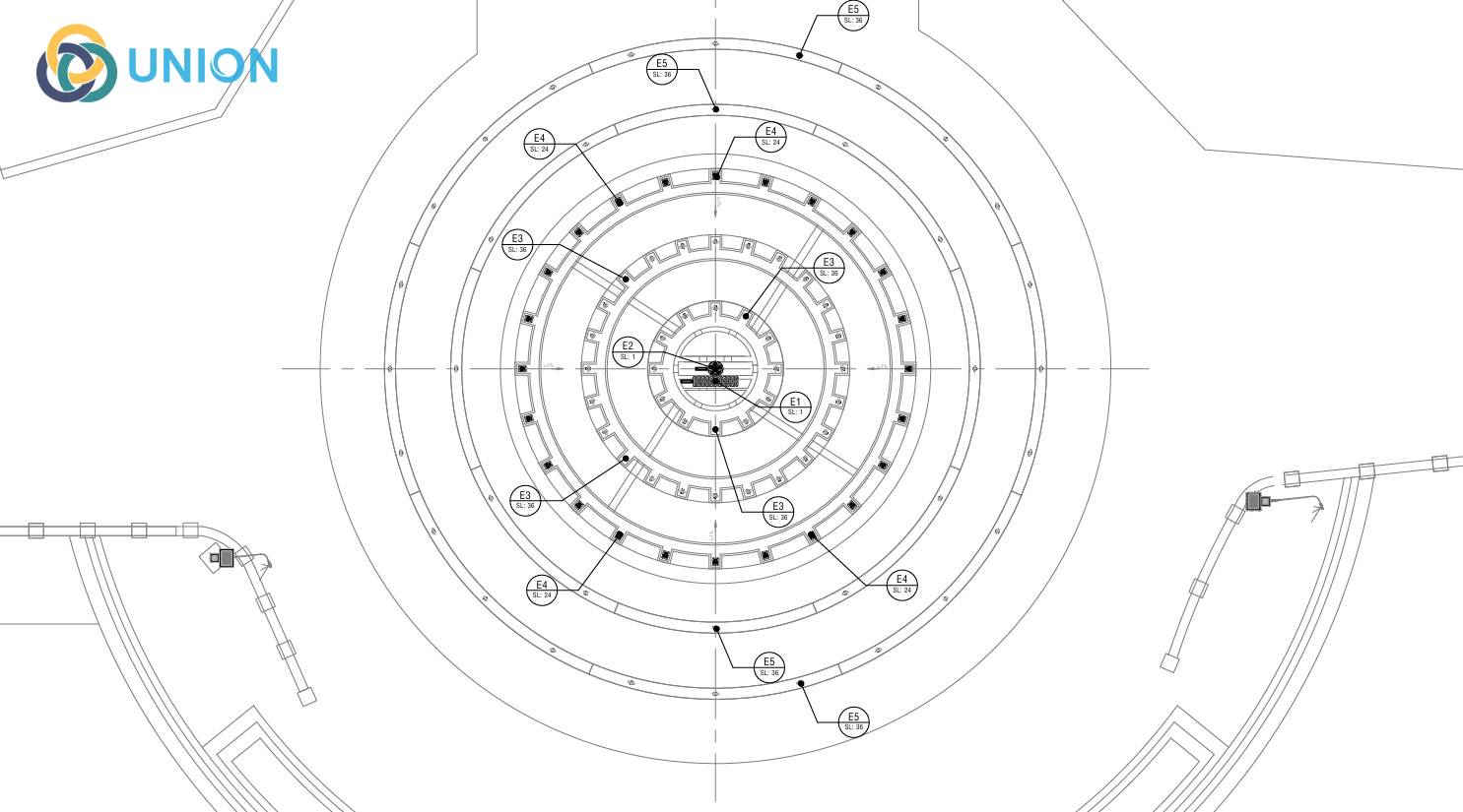 Bên cạnh đó, UNION còn cung cấp tài nguyên bản vẽ kỹ thuật mô phỏng chi tiết dự án