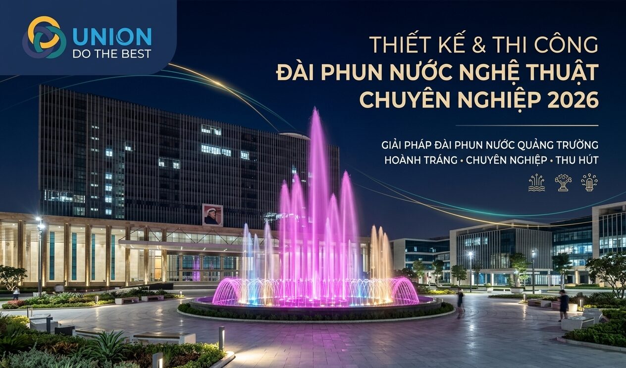 Thiết kế đài phun nước nghệ thuật chuyên nghiệp 2026
