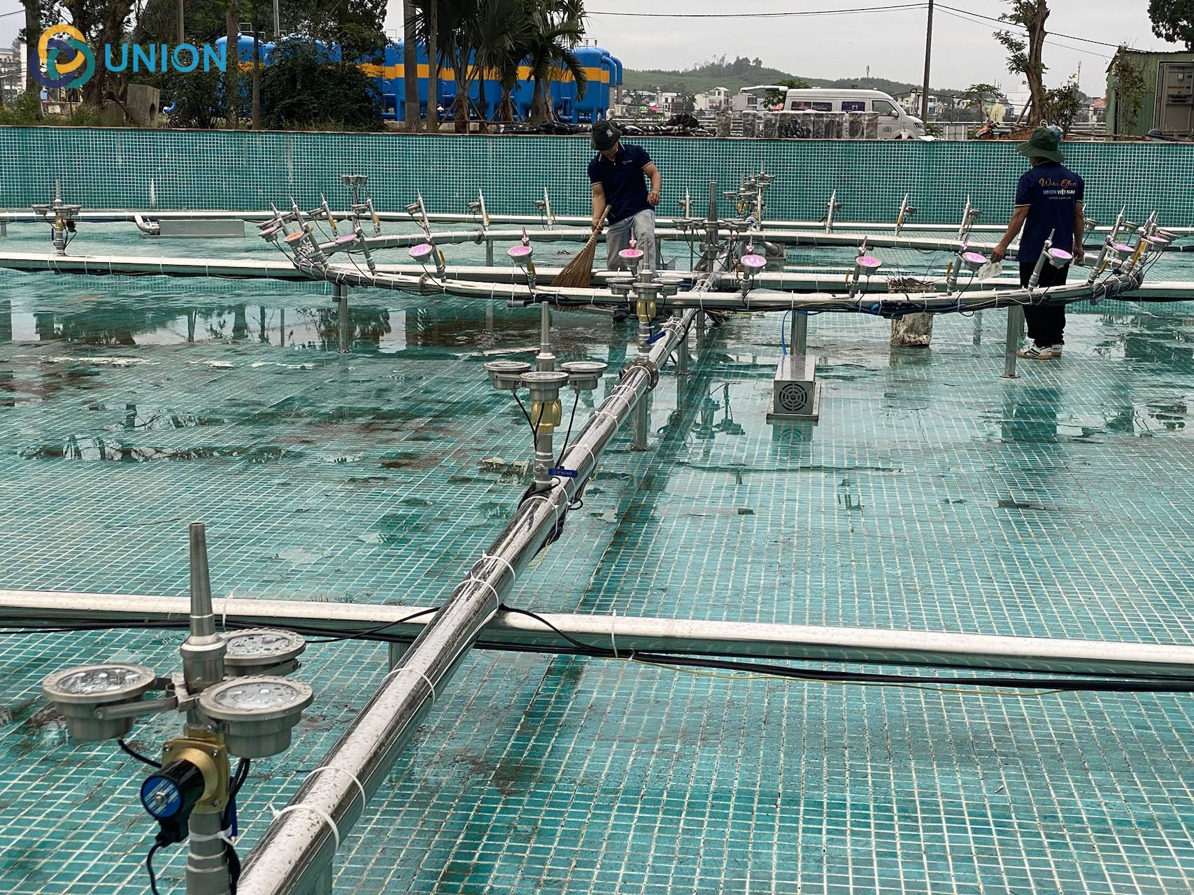 Quy trình thi công & lắp đặt thiết bị sàn nhạc nước tại công viên Bình Sơn