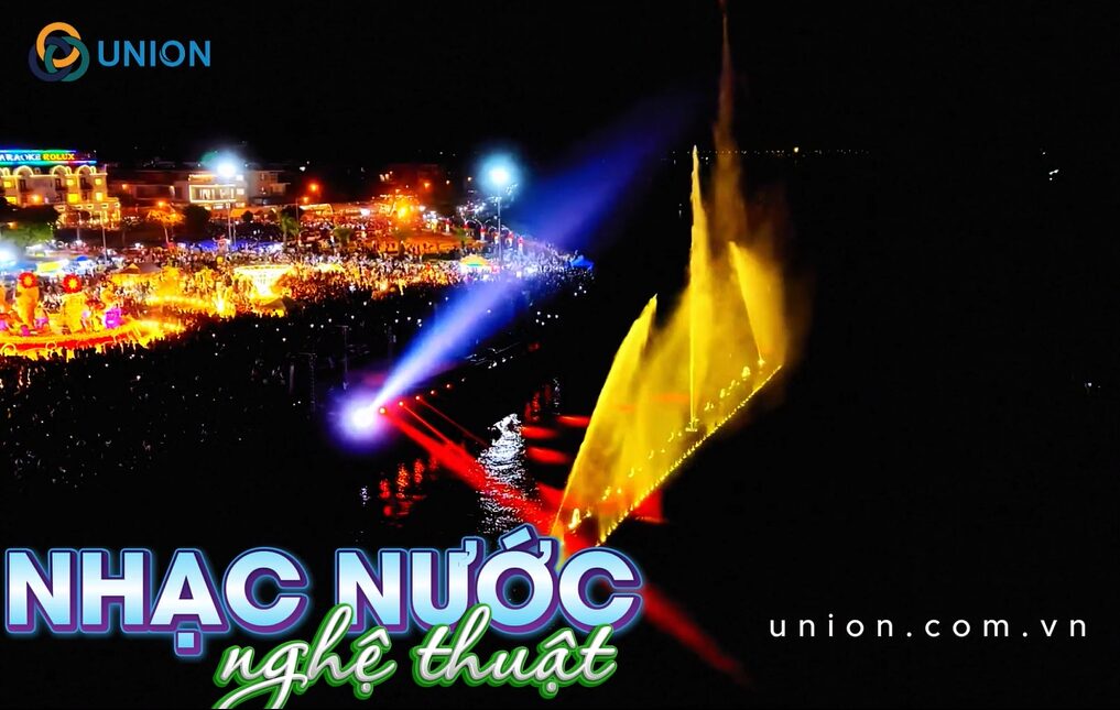 Nhạc nước kết hợp trình diễn 3D mapping tạo dấu ấn sự kiện trên sông - UNION Nhạc nước nghệ thuật trở thành điểm nhấn thu hút tại các chương trình lễ hội