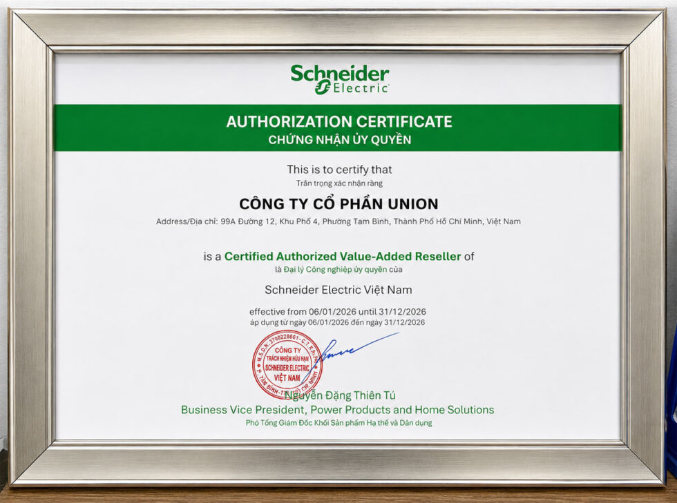 UNION chính thức trở thành đại lý phân phối ủy quyền Schneider Electric - UNION UNION chính thức trở thành đại lý phân phối ủy quyền Schneider Electric