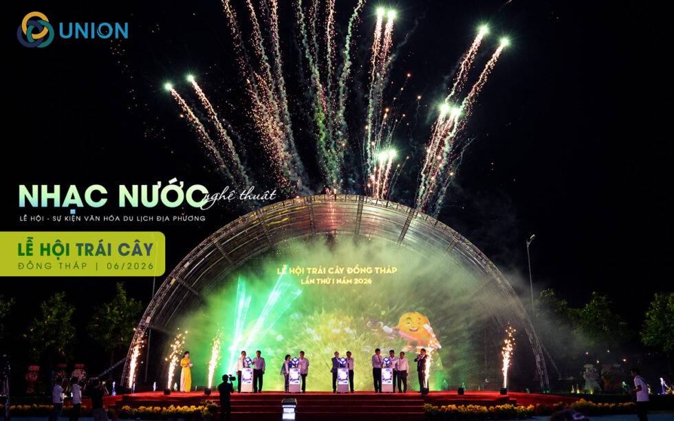 Trình diễn nhạc nước trong lễ hội văn hóa địa phương: Từ kể chuyện đến tạo dấu ấn du lịch - UNION recap le hoi trai cay dong thap 4 - UNION